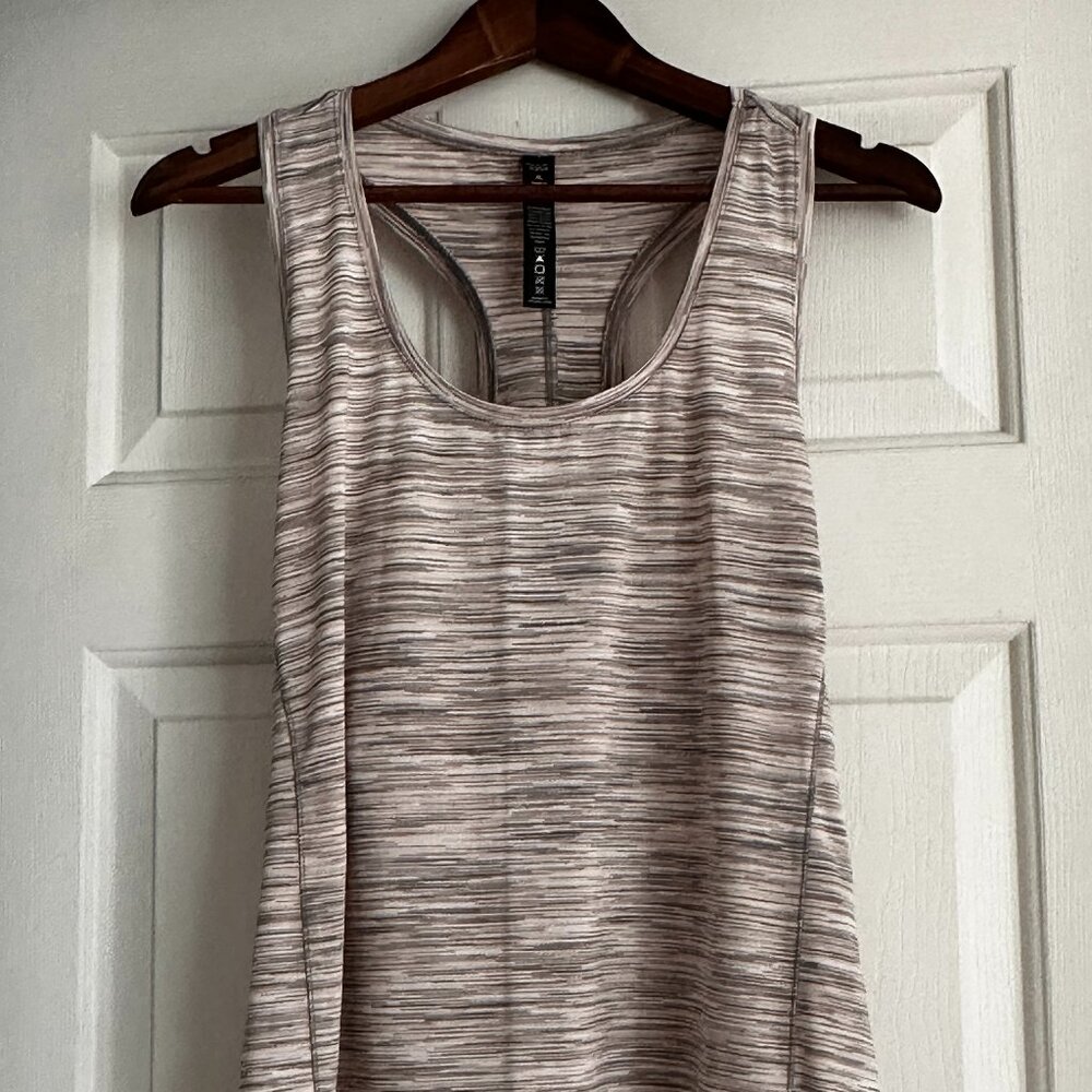 NYL Sport Women's Tank Top Grey/Lt. Pink Camouflage Size XL